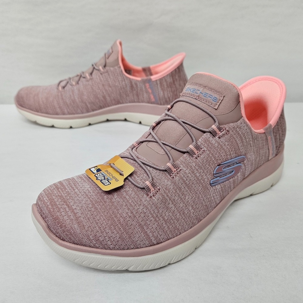 Skechers‎ Go Walk Now Khloe Hands Free Slip-ins 125643 Pink White Women Size 6.5 - Picture 4 of 11